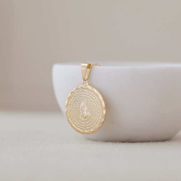 Our Father Prayer Necklace | 18k Gold Filled - Picture 3 of 9